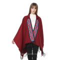 Oversized Women's Shawl Wrap Poncho Open Front Cape Cardigan